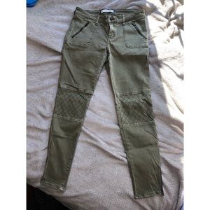 ARMY GREEN MODERN CARGO SKINNY PANTS